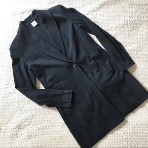CAbi long navy charcoal blazer- excellent condition!